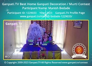 Manish Bedade Home Ganpati Picture