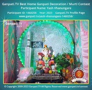 Yash Vhanungare Home Ganpati Picture