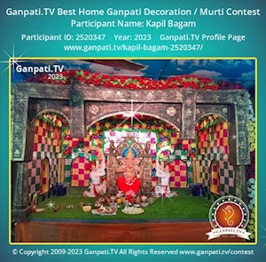 Kapil Bagam Home Ganpati Picture