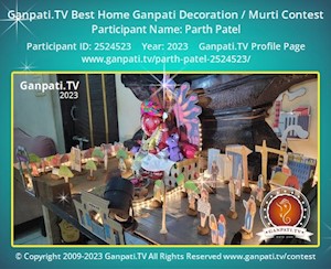 Parth Patel Home Ganpati Picture