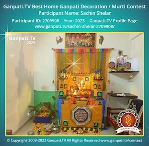 Sachin Shelar Home Ganpati Picture