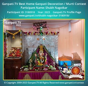 Shubh Nagotkar Home Ganpati Picture