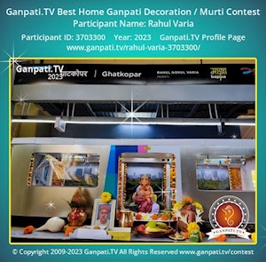 Rahul Varia Home Ganpati Picture