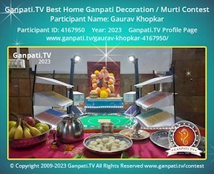 Gaurav Khopkar Home Ganpati Picture
