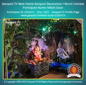 Nilesh Sutar Home Ganpati Picture