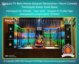 Sunil Alane Home Ganpati Picture