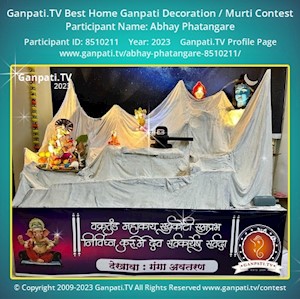 Abhay Phatangare Home Ganpati Picture
