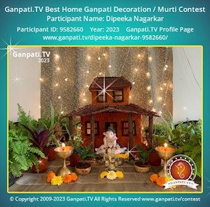 Dipeeka Nagarkar Home Ganpati Picture