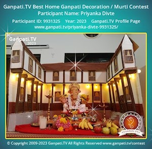 Priyanka Divte Home Ganpati Picture